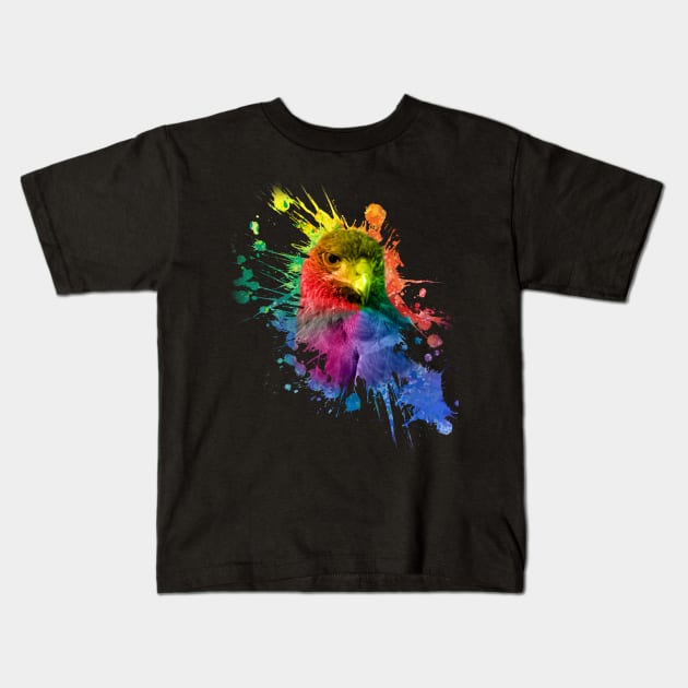 Heavy Falcon Art Kids T-Shirt by anbartshirts